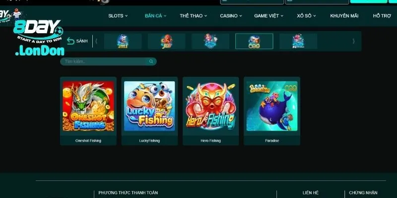 Bắn Cá 8Day Phiên Bản Đại Dương