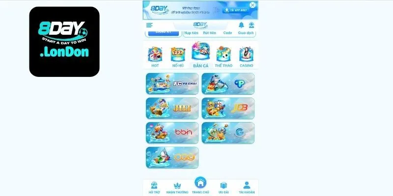 Hướng Dẫn Chơi Bắn Cá 8day